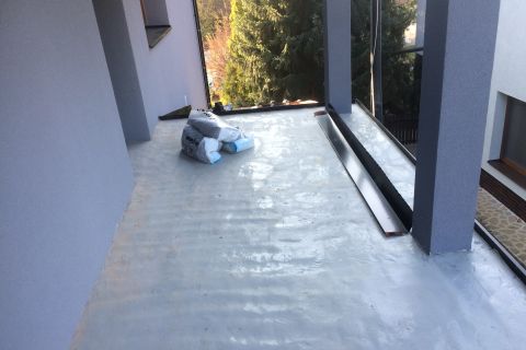 Polyuera na tvrdé pěně - terasa