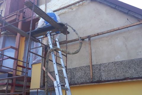 Štít RD - izolace PUR