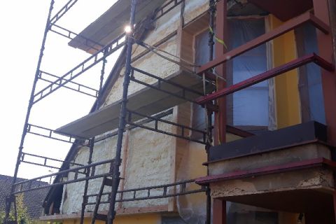 Štít RD - izolace PUR