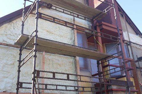 Štít RD - izolace PUR