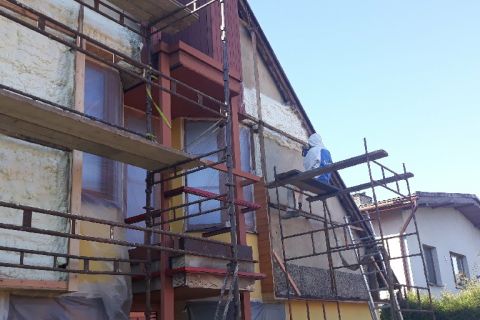 Štít RD - izolace PUR