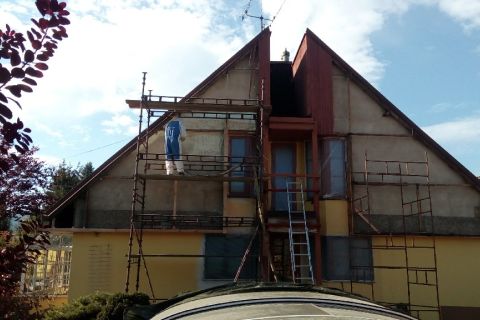 Štít RD - izolace PUR