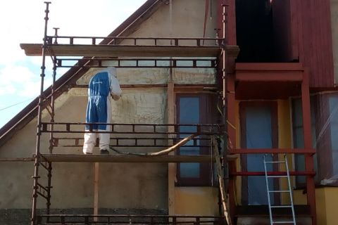 Štít RD - izolace PUR